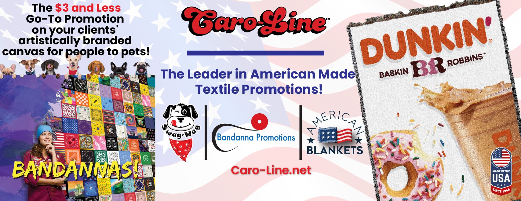 3 brand header USA Made Caro-Line